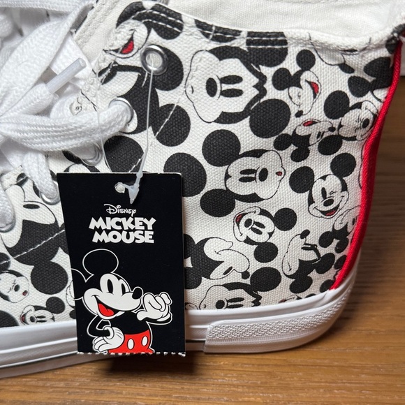 NEW! Disney Women's Mickey Mouse High-Top Lace-Up Sneakers Size 11 Shoes - Picture 4 of 8